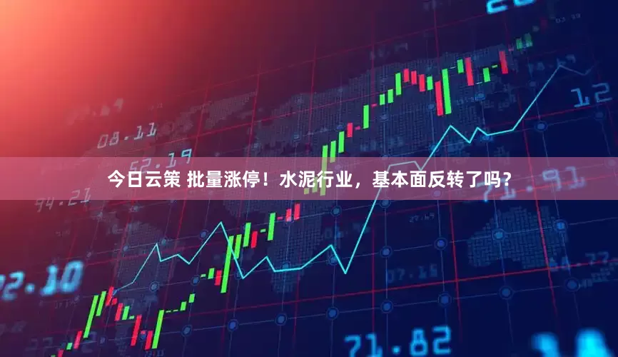今日云策 批量涨停！水泥行业，基本面反转了吗？